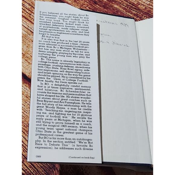 Bo by‎ Mitch Albom and Bo Schembechler (1989, Hardcover) FIRST EDITION - Picture 5 of 15
